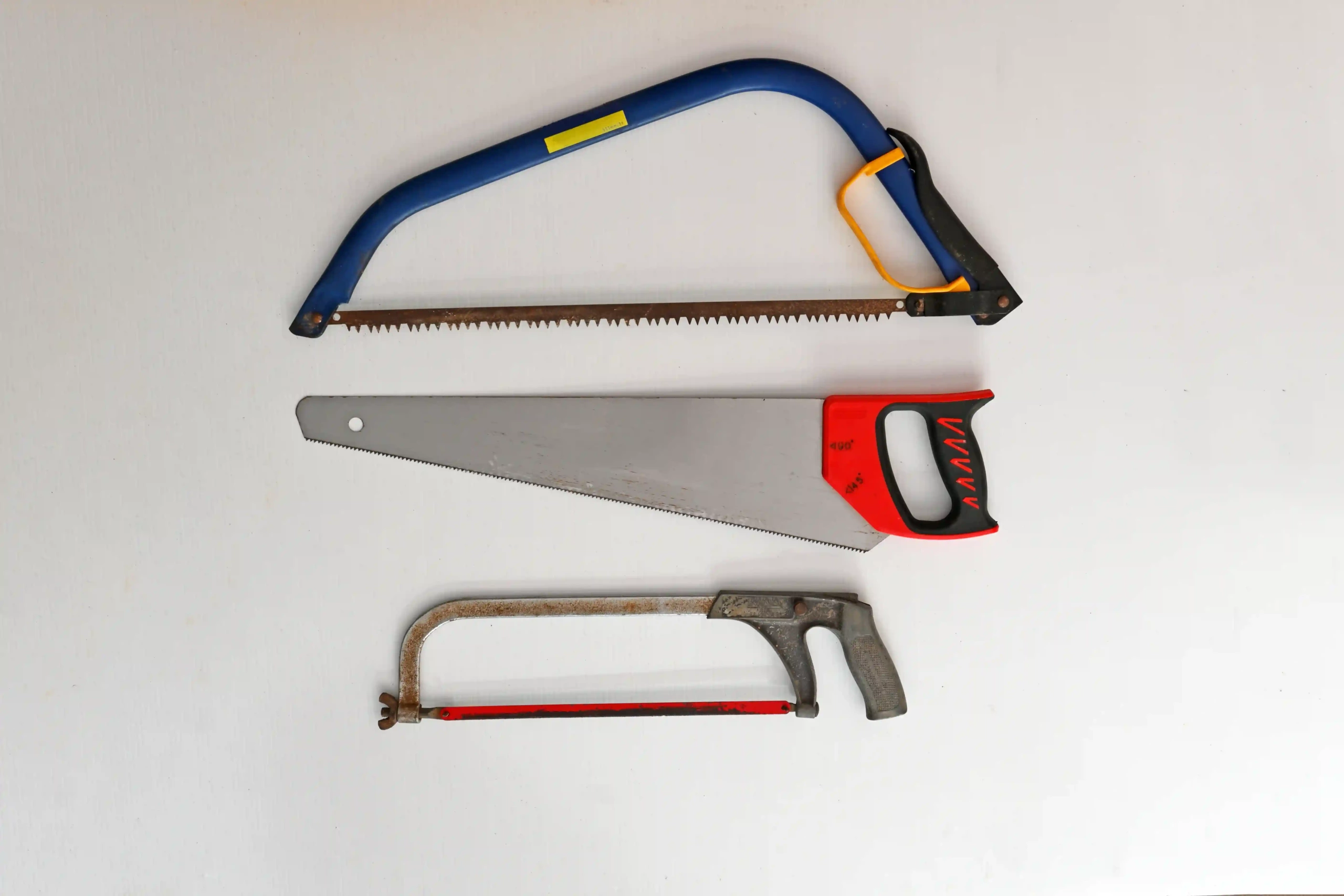 picture of different types of hand saws