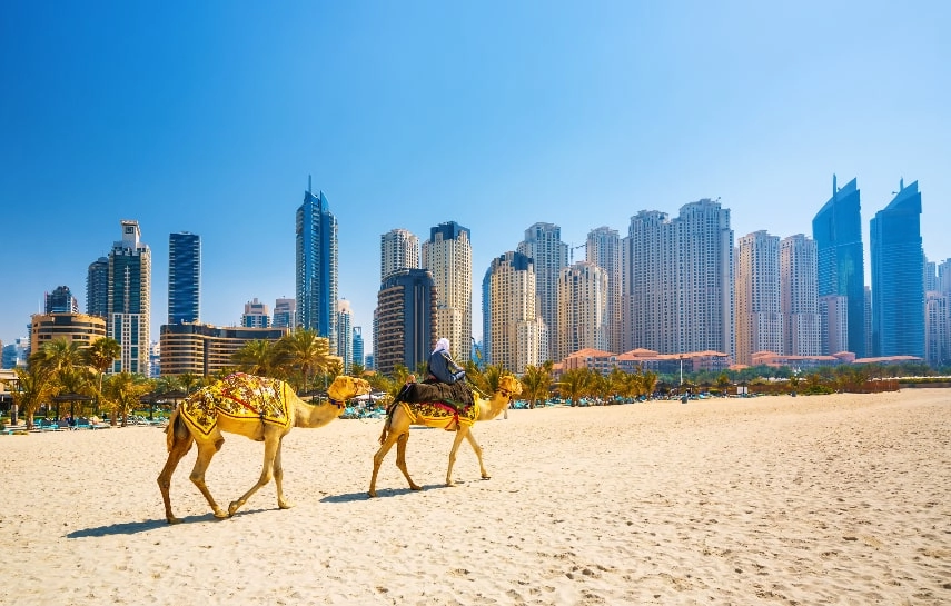 image showcasing popular tourist attractions in Dubai