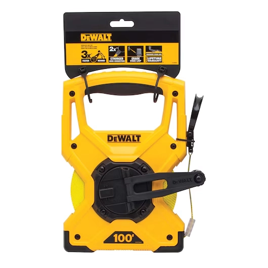 The DEWALT 100-Foot Tape Measure