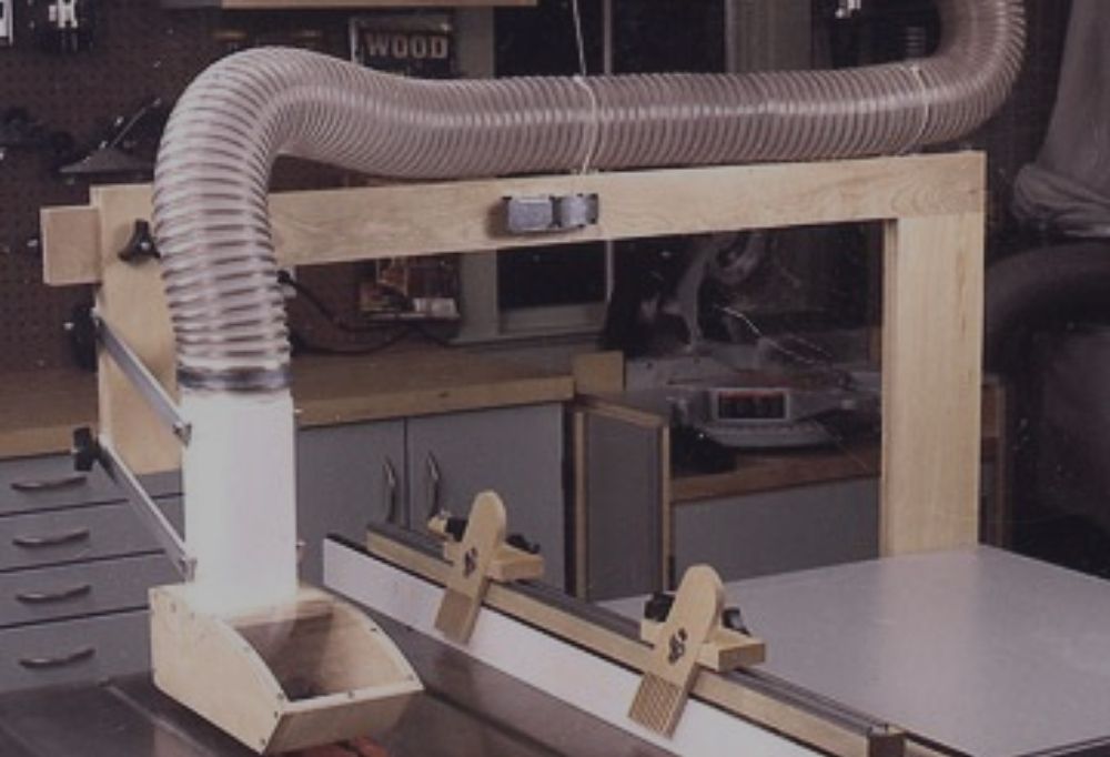 typography about table saw dust collection system