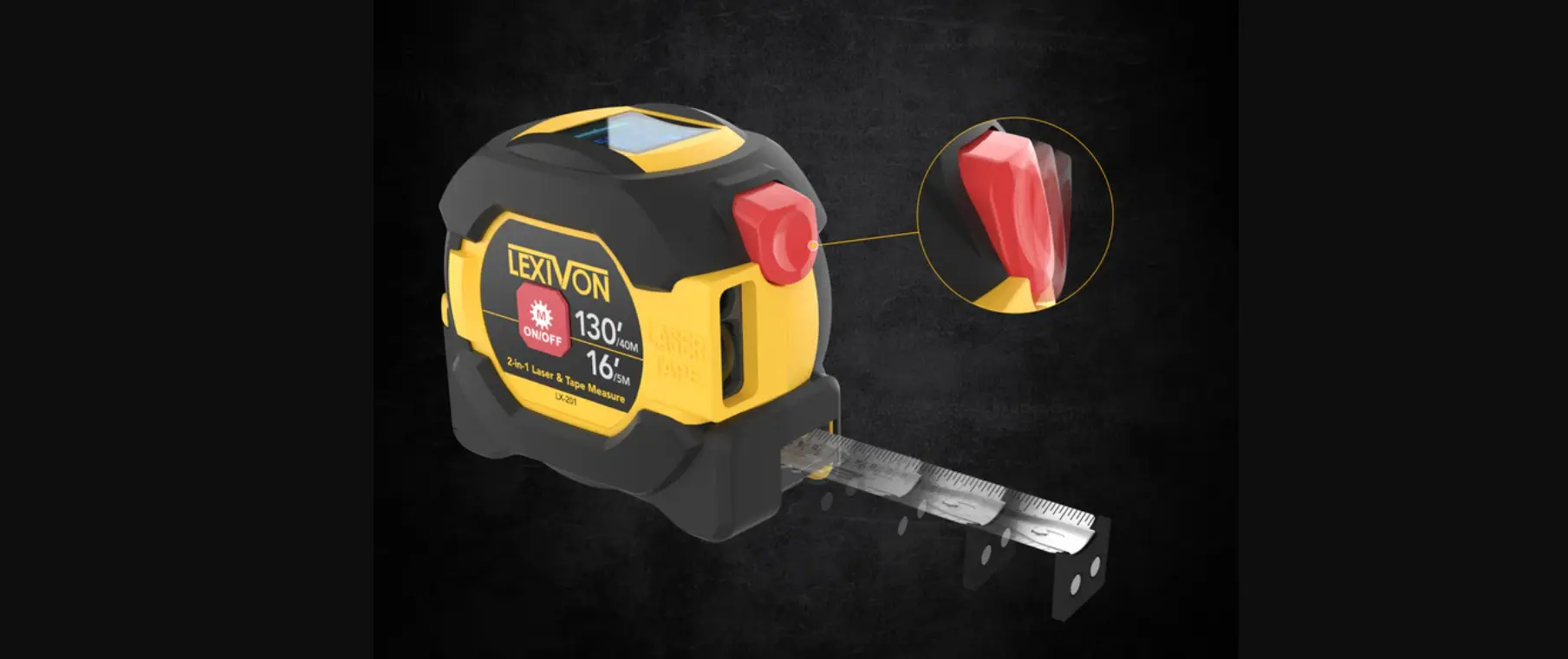 A 2-1 laser tape measure