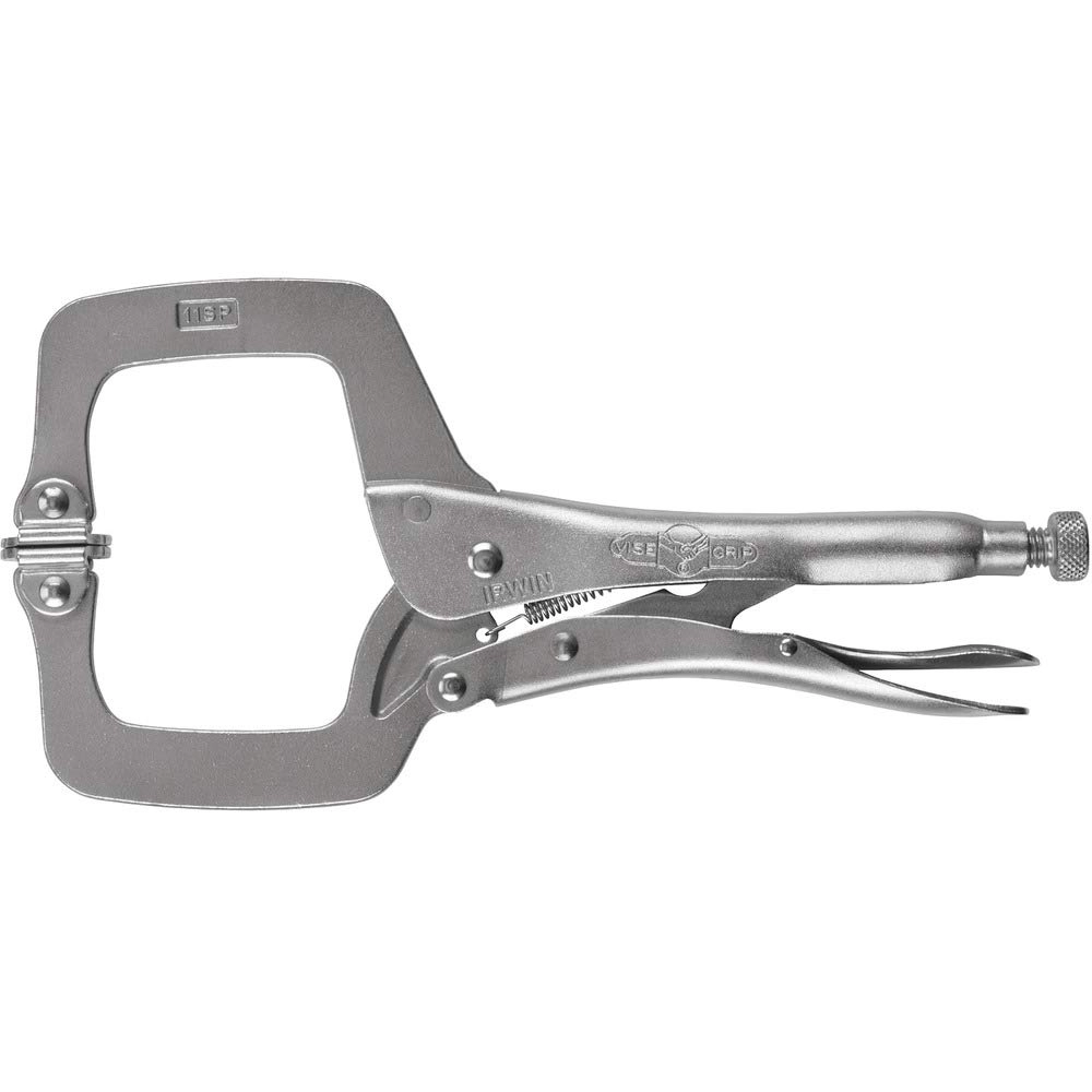 Irwin T20EL4 Locking C-Clamp with Swivel Pads