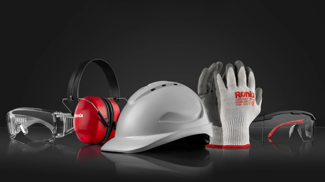 A photo of the PPE products from Ronix Tools