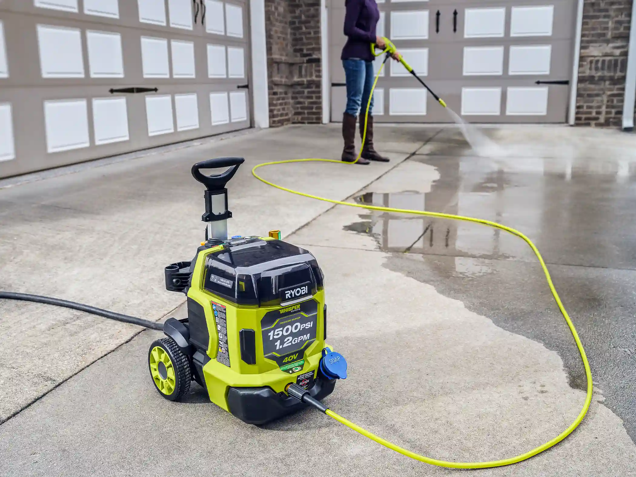 picture of Ryobi pressure washer for home use