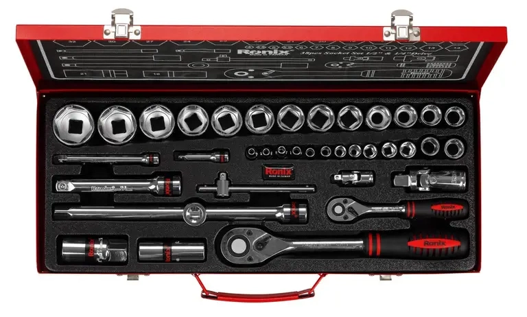 The Ronix RH-2638 Standard Socket Wrench Set (38 Pcs)