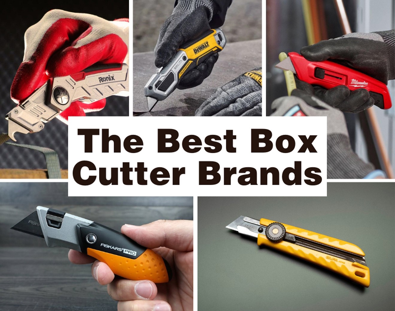 A picture of the best box cutter brands