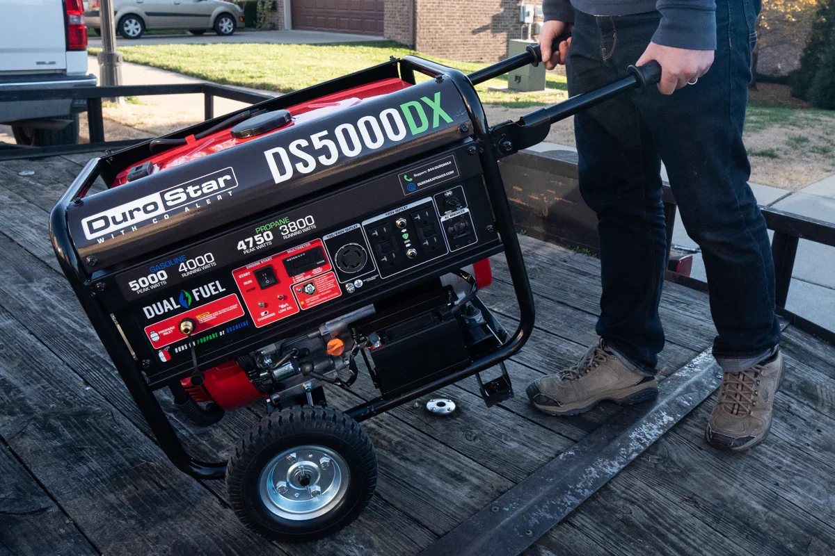 picture of the DURO MAX dual fuel portable generator