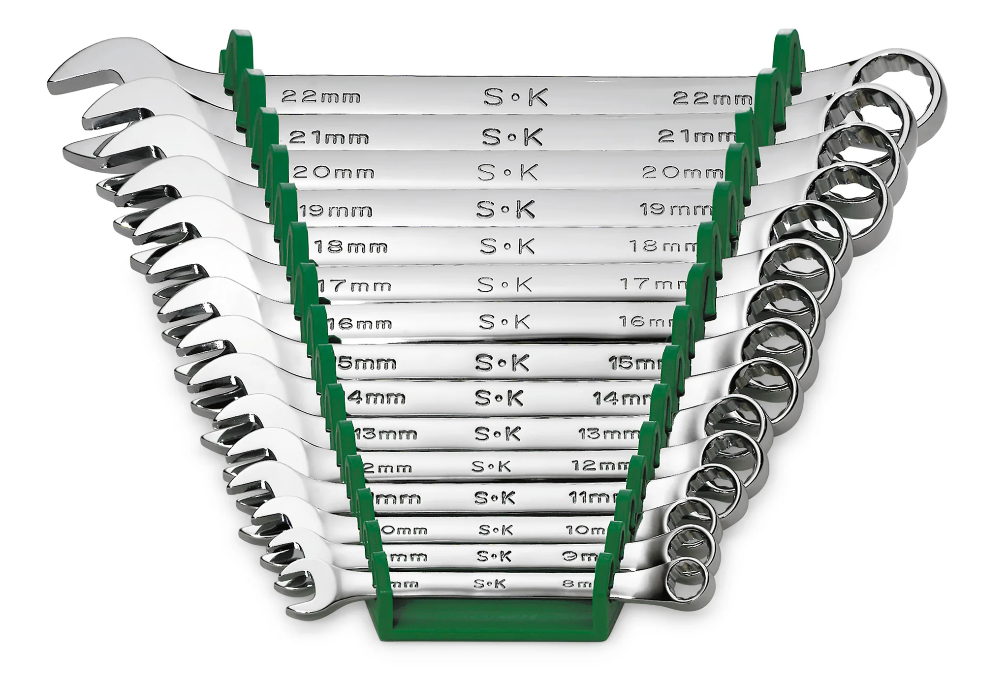 SK Tools SK86265 12 Point Metric Regular Combination Chrome Wrench Set