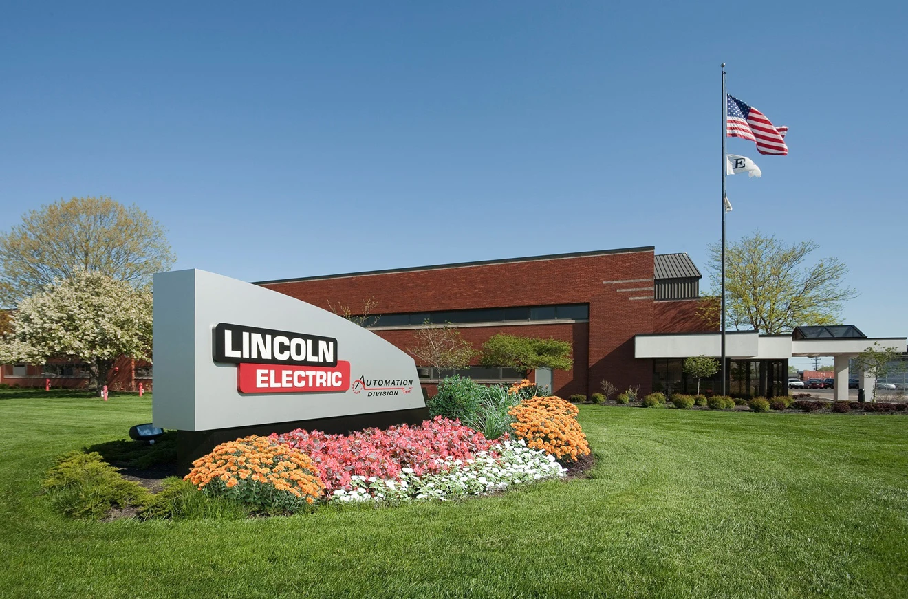 A photo of Lincoln Electric’s corporate as the largest welding machine manufacturer in the world