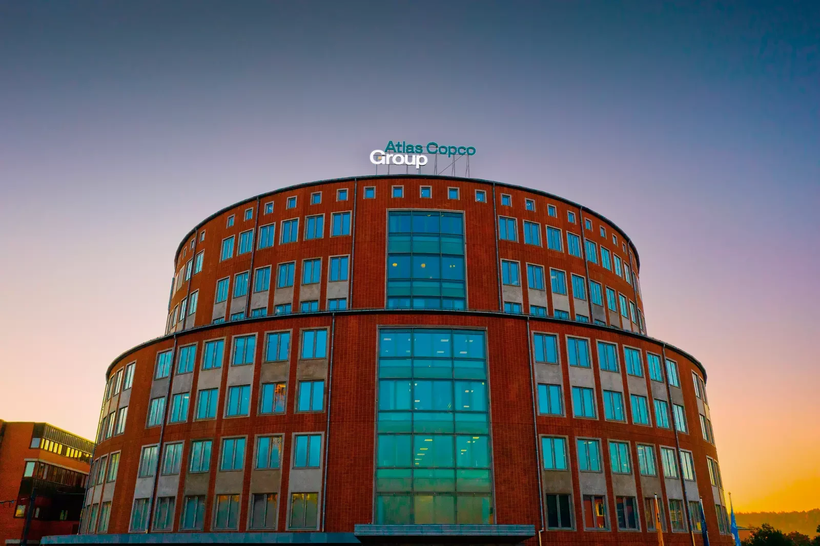 An overview photo of the Copco group’s central office building