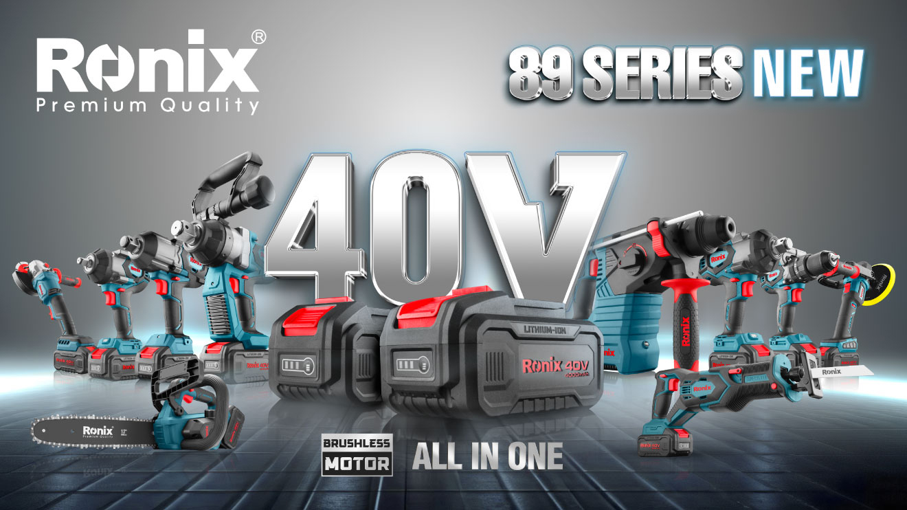 Ronix Tools Launches the New 89 Series, Supercharged with 40V Power!