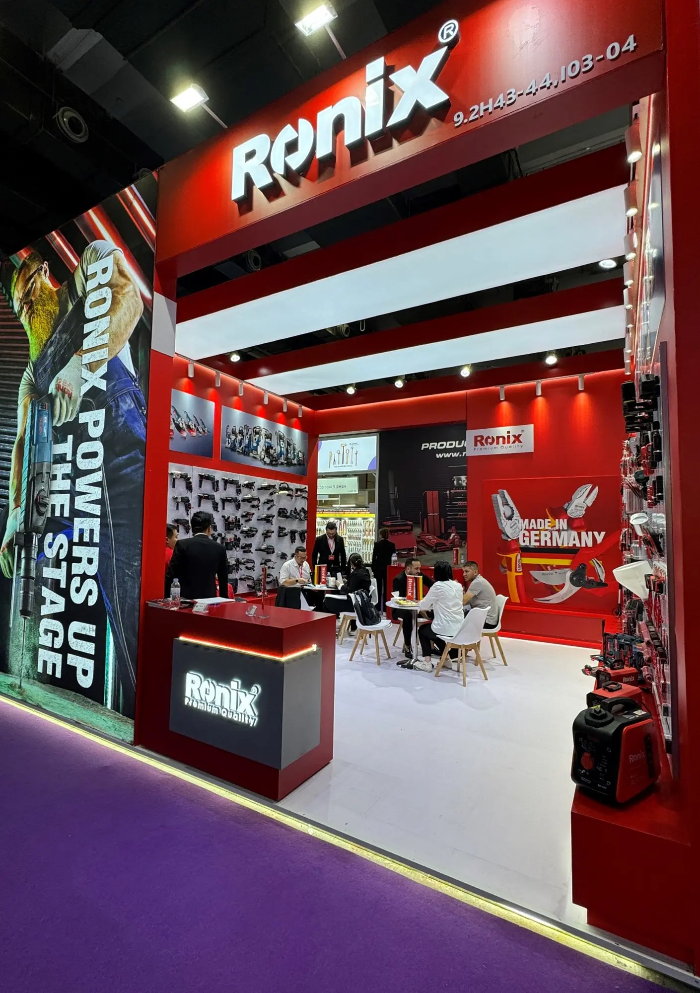 Picture of the Ronix booth at Canton Fair 2024