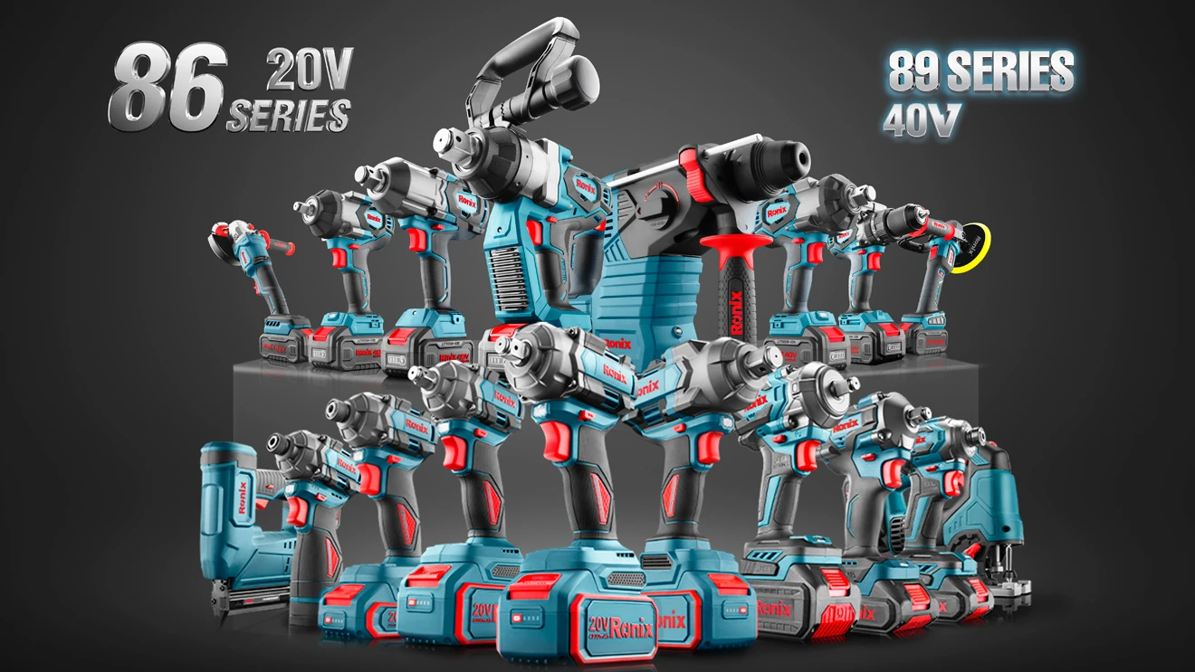 Ronix collections of All-in-one 86 series and 40V 89 series