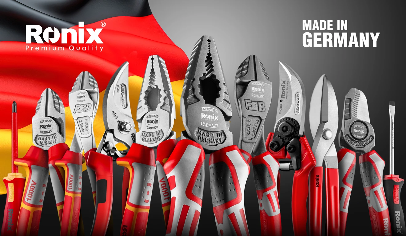 Ronix collection of Made-in-Germany hand tools