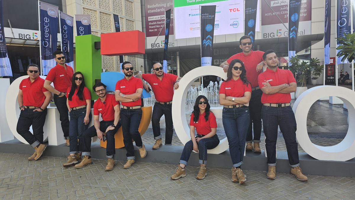 The Ronix team at the Ronix booth during the final day of Big 5 Global 2025