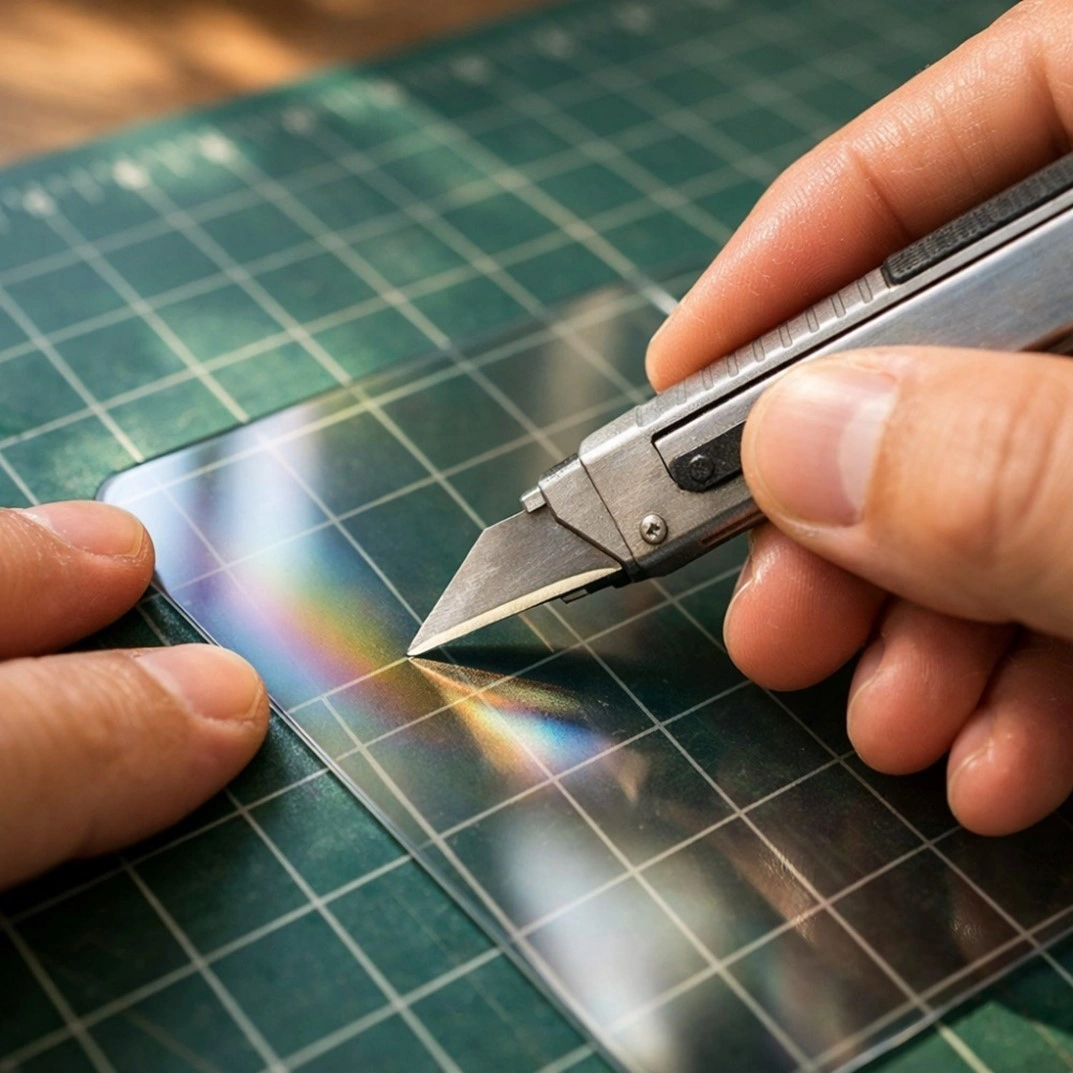 A picture of Cutting Tempered Glass Screen Protector