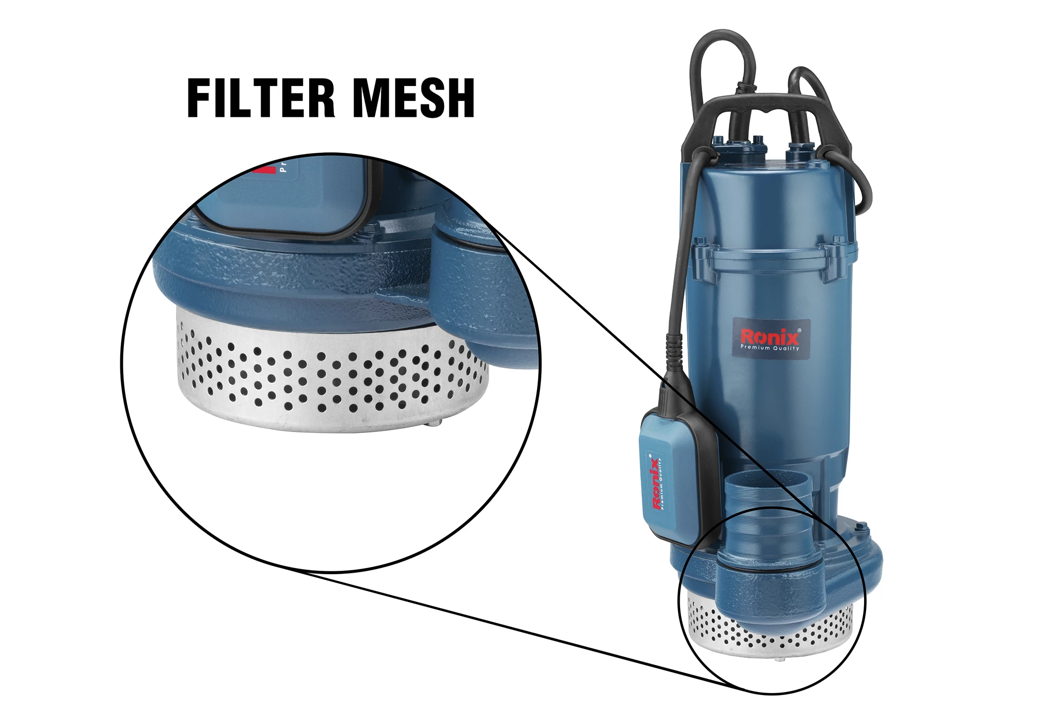picture of components of submersible pump
