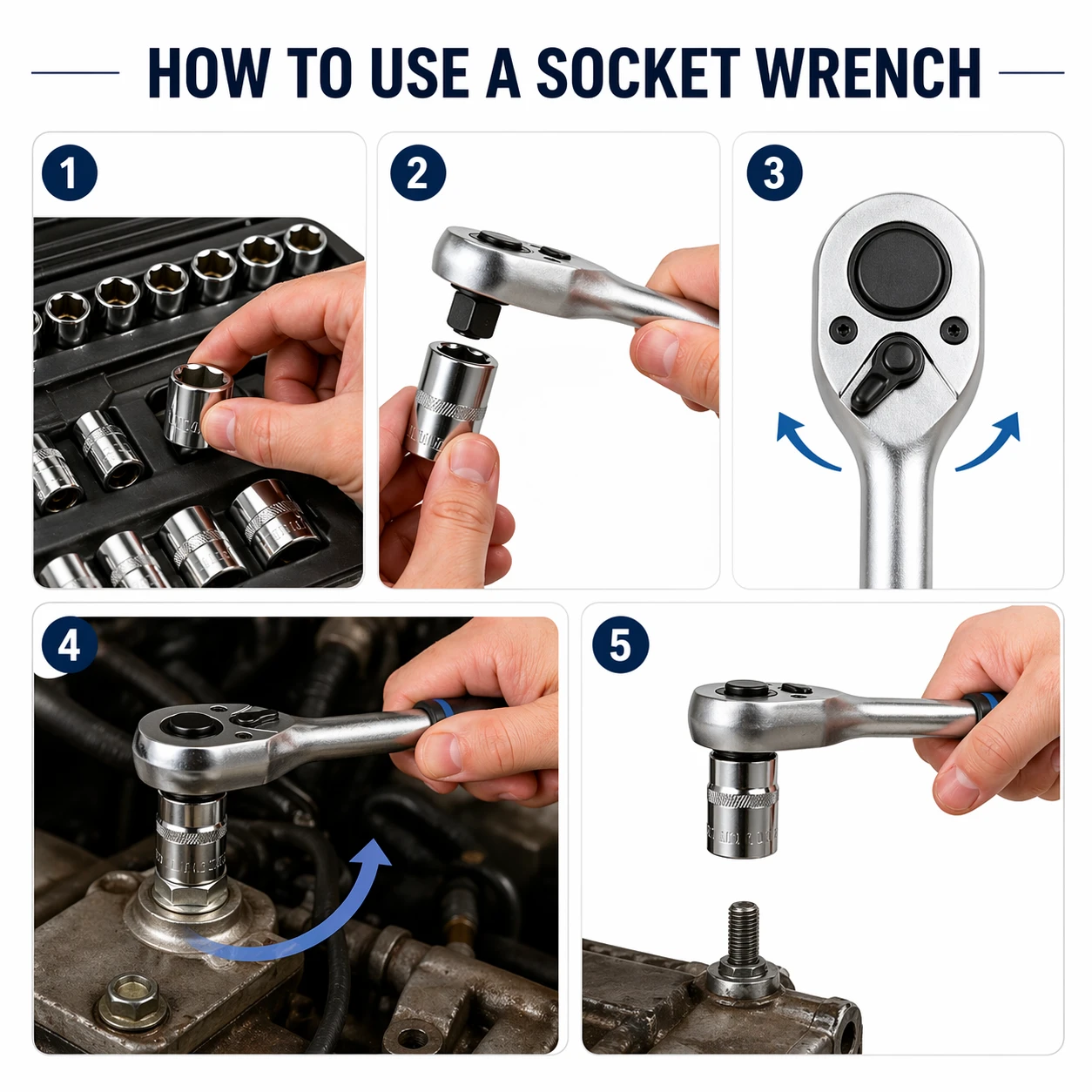 How to Use a Socket Wrench Step by Step