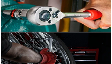 A Picture of Socket Wrench and Ratchet Wrench