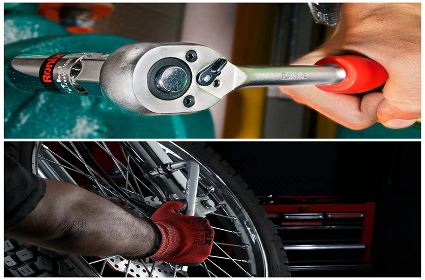 A Picture of Socket Wrench and Ratchet Wrench
