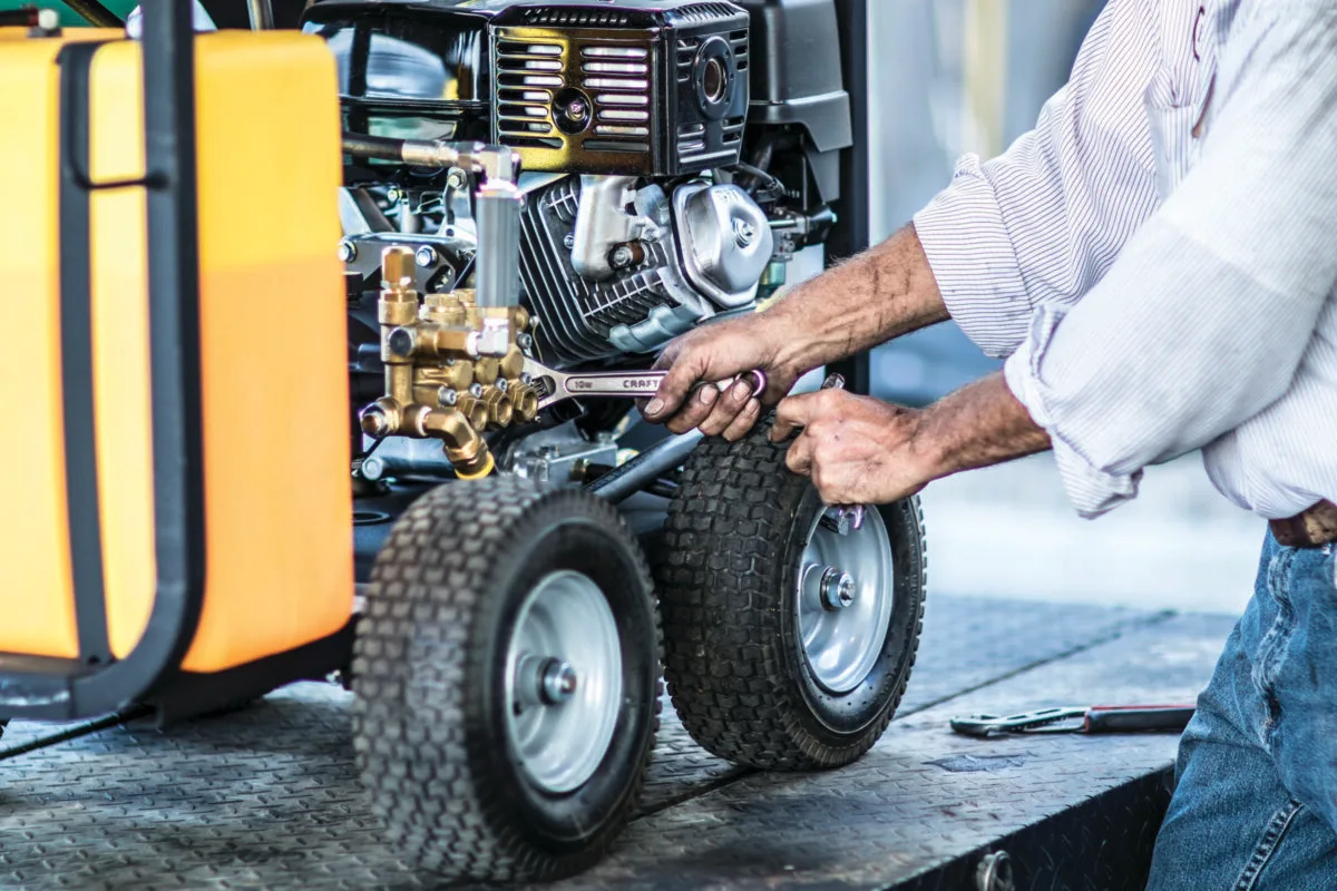 A picture about Electric vs. Gas Pressure Washer Maintenance