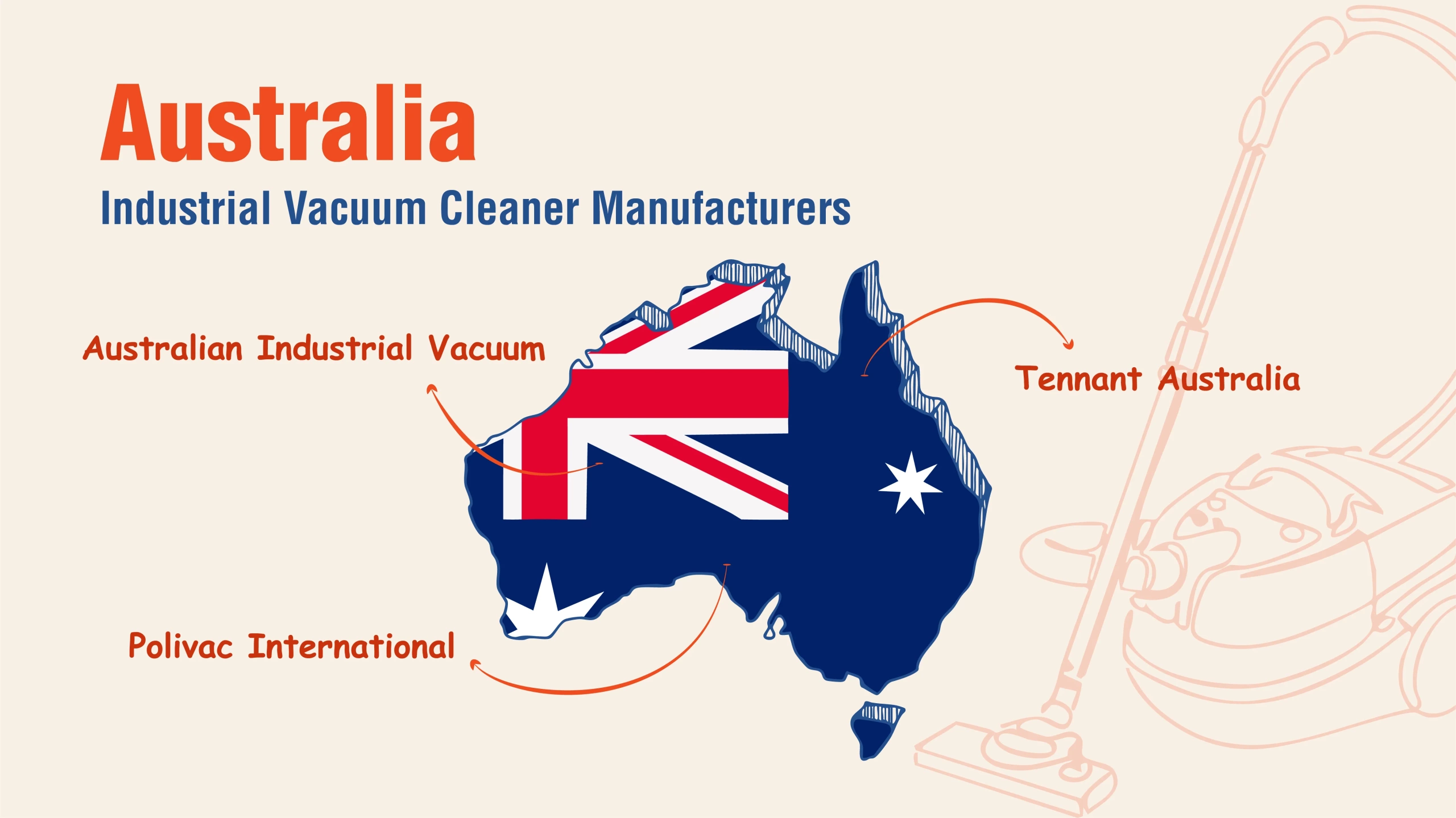 an infographic of Australia Industrial Vacuum Cleaner Manufacturers