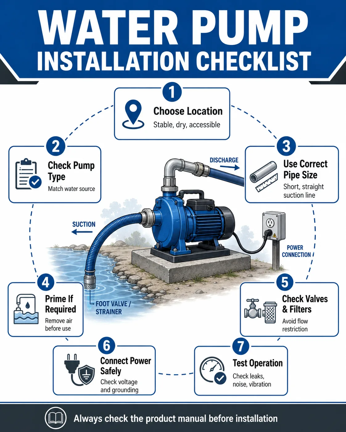 Water Pump Installation Checklist