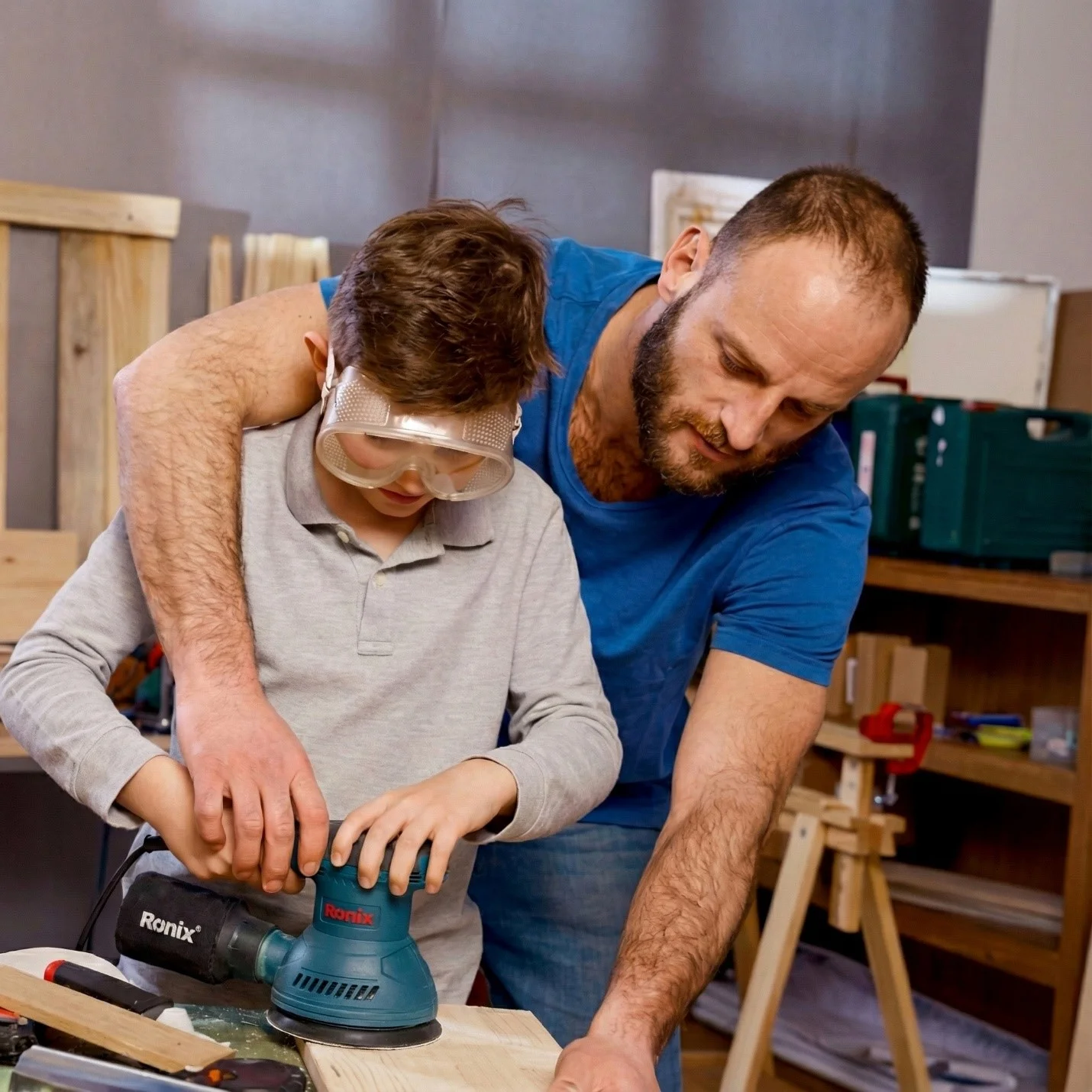 Using an Orbital Sander to Smooth a Wood Before Painting