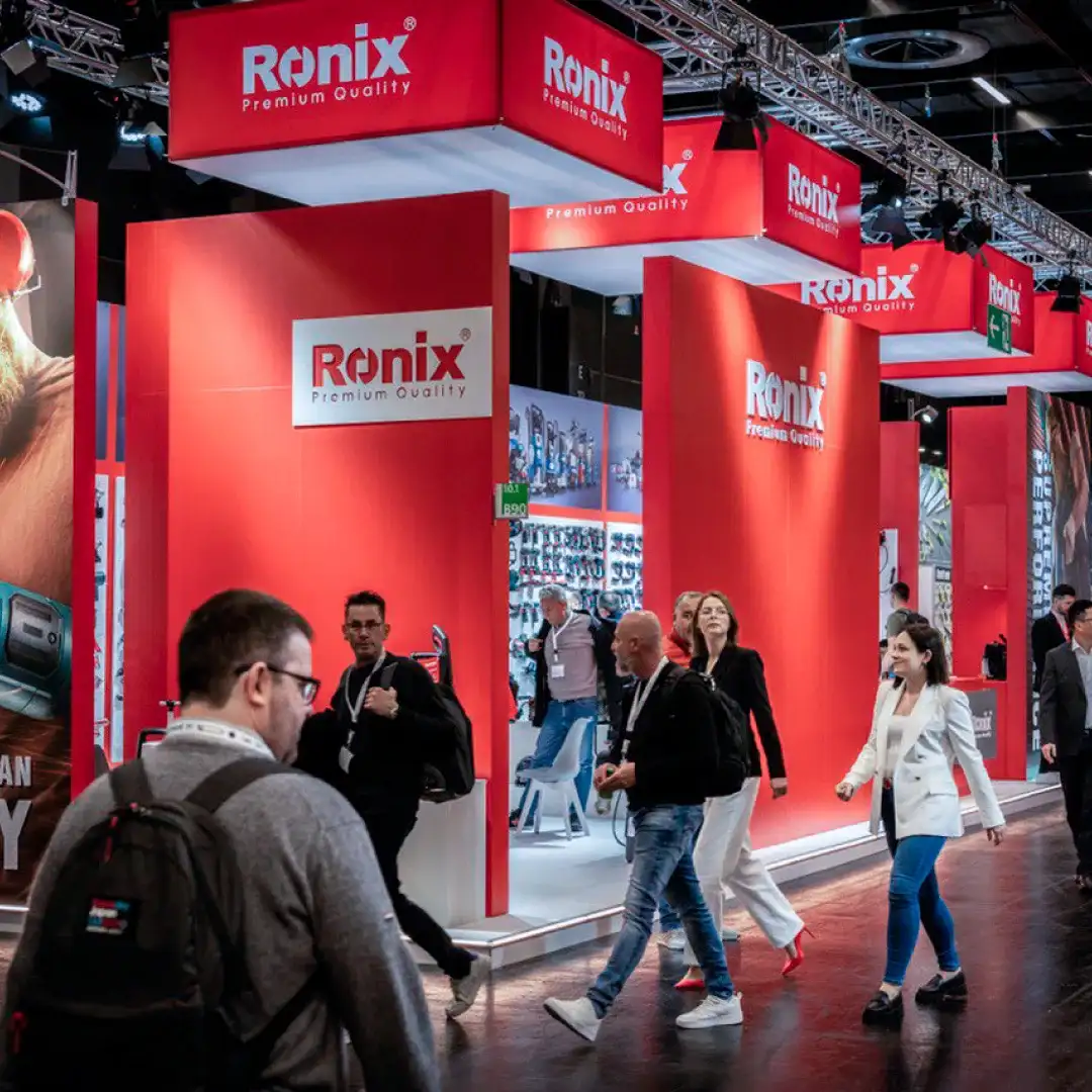 A picture of the Ronix booth at the Eisenwarenmesse