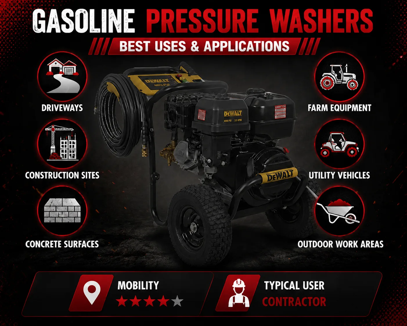 Gasoline Pressure Washer Applications