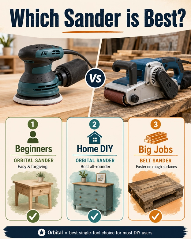 Choosing the Right Sander for Furniture, Doors, and Flat Panels