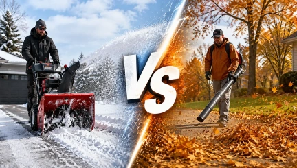Snow Blower vs Leaf Blower