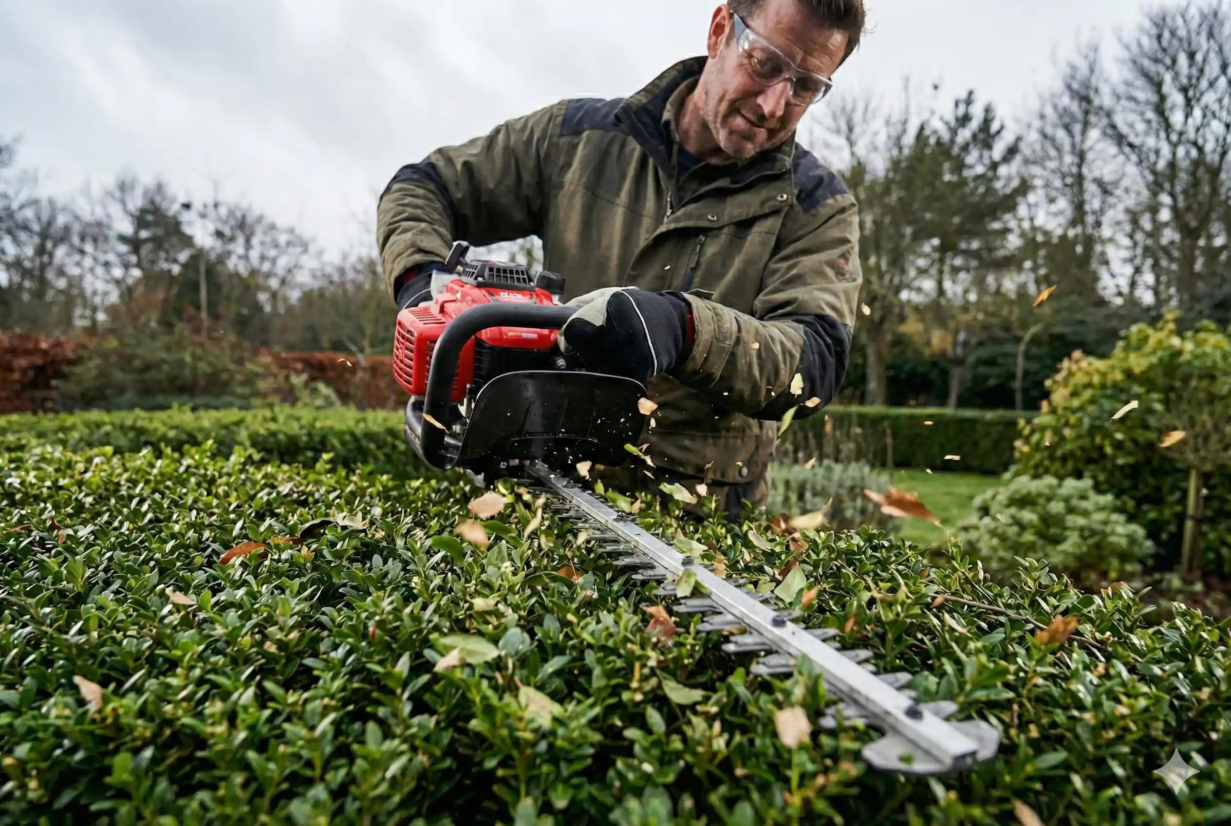 Picture of a person using a garden tool 