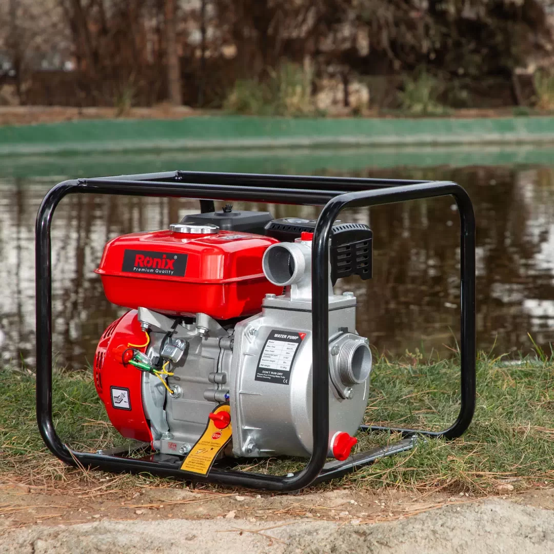 Motobomba de gasolina Ronix RH-4052 de 3 pulgadas y 7 HP