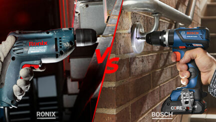 Comparaison de Perceuses Électriques Bosch et Ronix