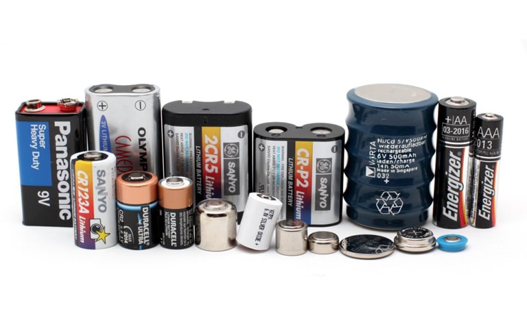 Différents types de batteries
