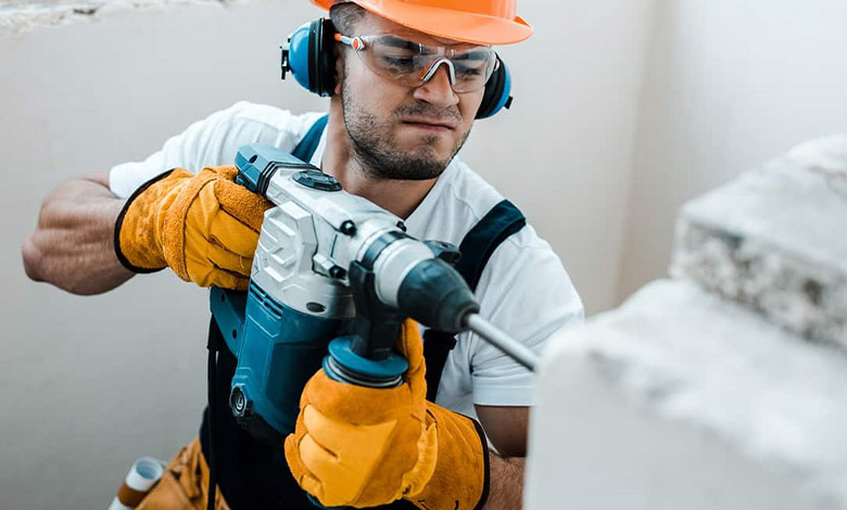 drilling with electric drill