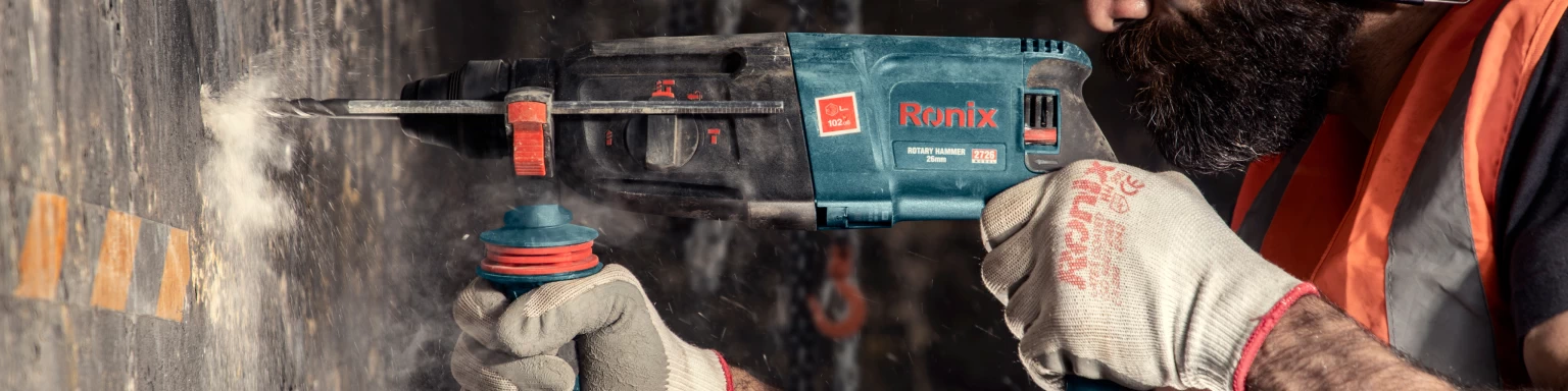 drilling with rotary hammer