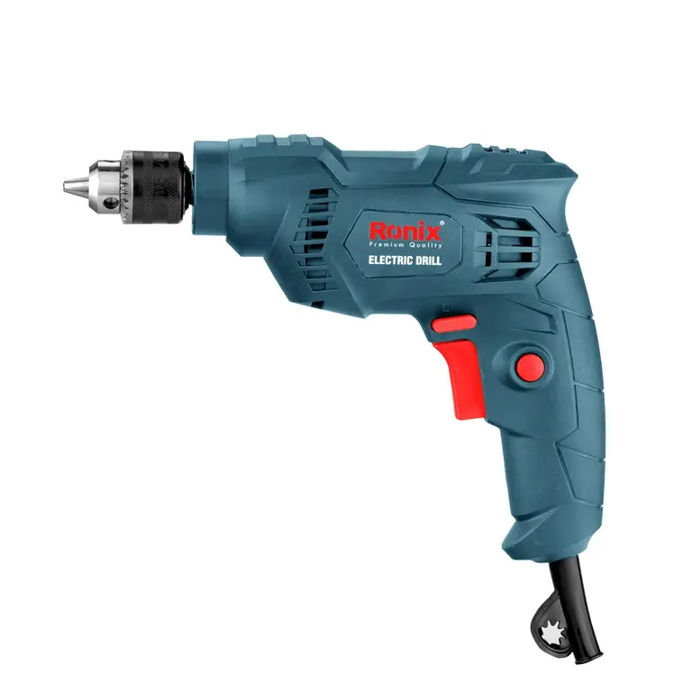 Corded Electric Drill, 400W, 220V, Keyed Chuck-4