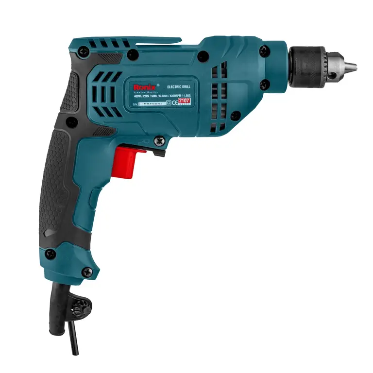 Ronix 2107 Corded Electric Drill Right Side View