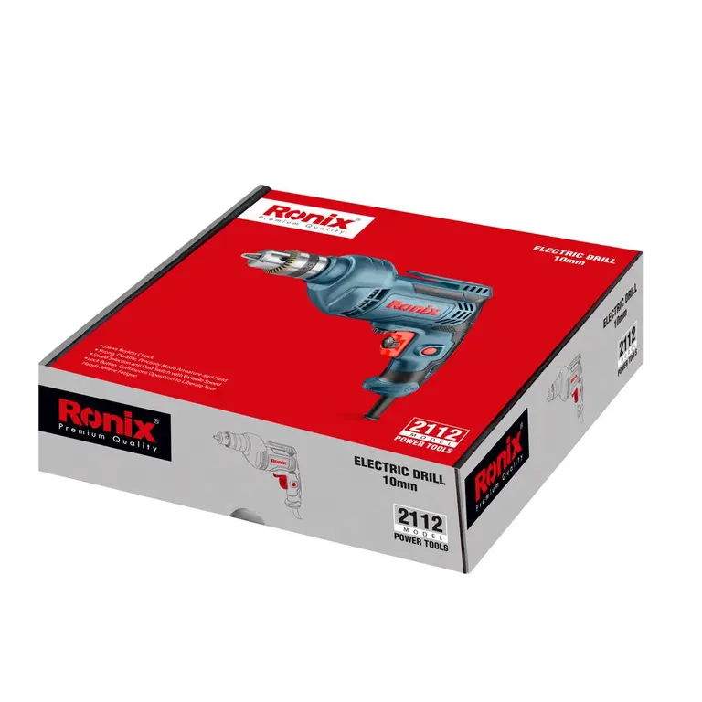 Ronix 2112 Corded Electric Drill Color Box