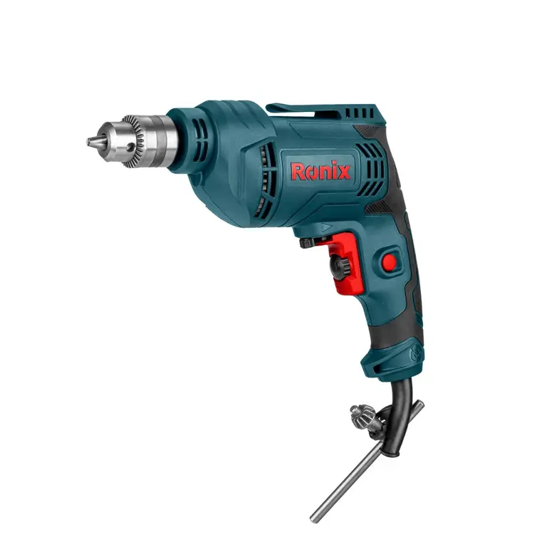 Ronix 2112 Corded Electric Drill Right Angle View