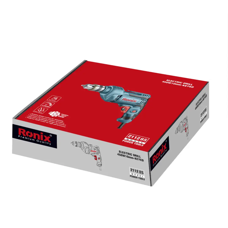 Electric Drill 450W-10mm-Keyed (BS)