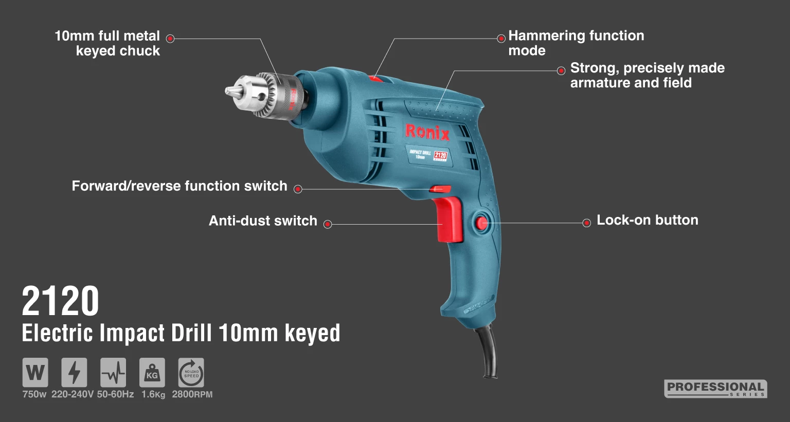 Electric Impact Drill 750W-10mm-keyed_details