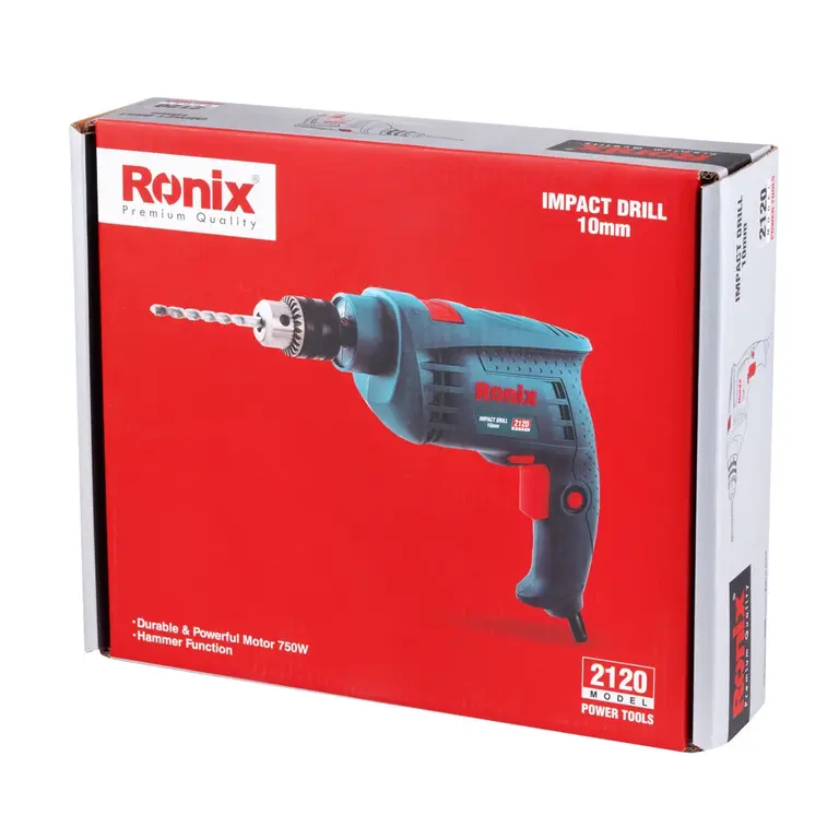 Ronix 2120 Impact Corded Drill Color Box