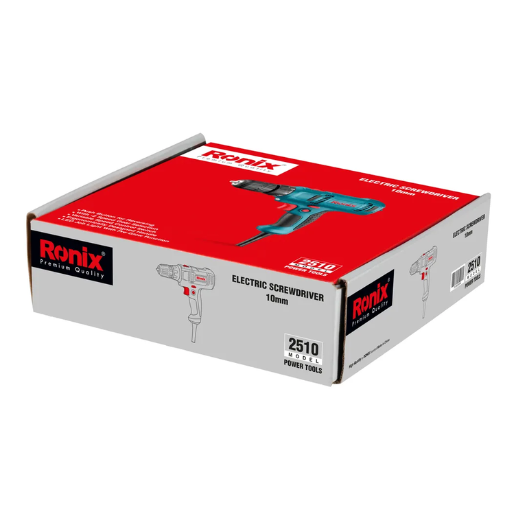 المثقاب المفك الكهربائي بدون مفتاح 10 ملم