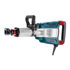 Ronix 2802 Rotary Hammer, 1750W, 1500 BPM Angled Left Side View