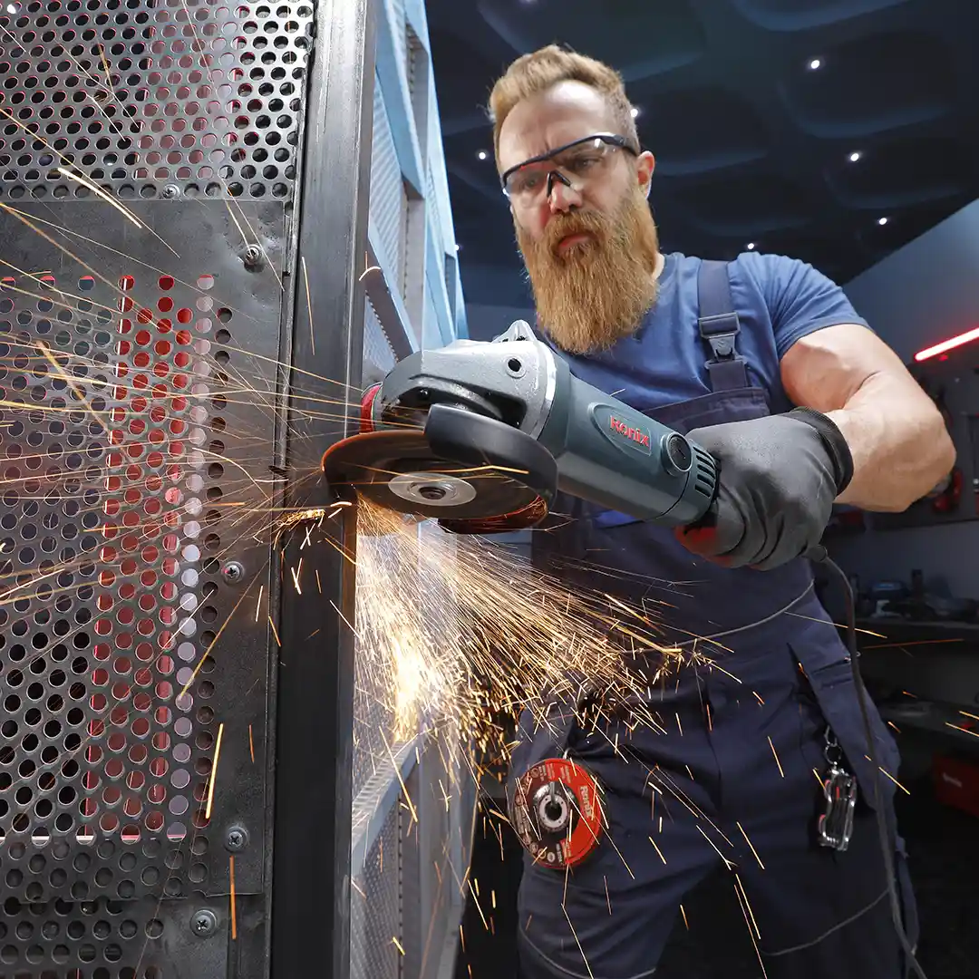 جلاخة زاوية صغیرة 3150N من رونیکس مزودة بقرص 115 ملم مع مقبض طویل