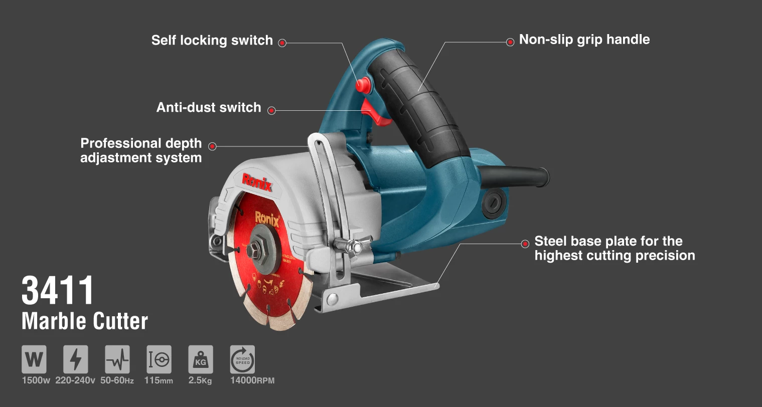 Elektrikli mermer taş kesme makinesi_details