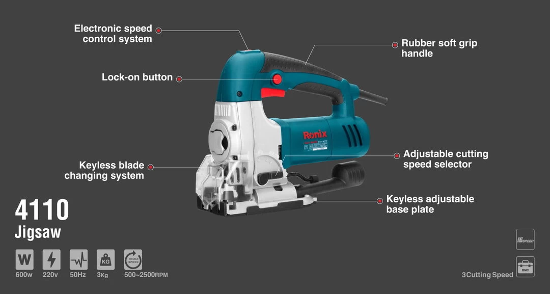 Ronix Jigsaw- 600W 4110 with information